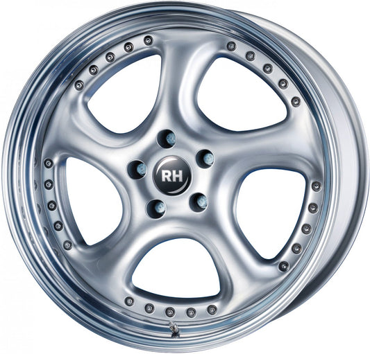 RH Alurad Turbo P silber Horn hochglanz poliert 11x18 ET69 - LK5/112 ML158
