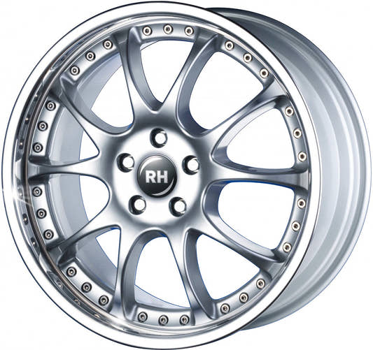 RH Alurad RMK Dynamik silber mit Edelstahlhorn 11x19 ET75 - LK5/112 ML158