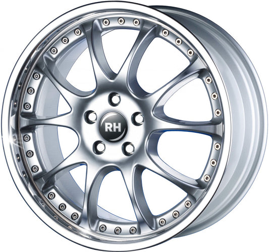 RH Alurad RMK Dynamik silber mit Edelstahlhorn 11x19 ET75 - LK5/112 ML158