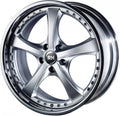 RH Alurad RAU Vesuv silber mit Edelstahlhorn Alufelge 9.5x18 Zoll ET49 LK 5x112 ML158