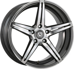ArtForm AF-301 gunmetal polished Alufelge 10.5x21 Zoll ET35 LK 5x112 ML66.5