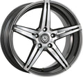 ArtForm AF-301 gunmetal polished Alufelge 9x21 Zoll ET35 LK 5x112 ML66.5