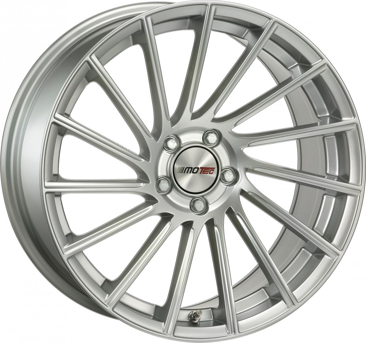 Motec Tornado high gloss silver 10.5x21 ET45 - LK5/120 ML72.6