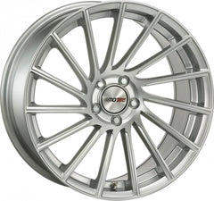 Motec Tornado high gloss silver Alufelge 10.5x21 Zoll ET45 LK 5x120 ML72.6