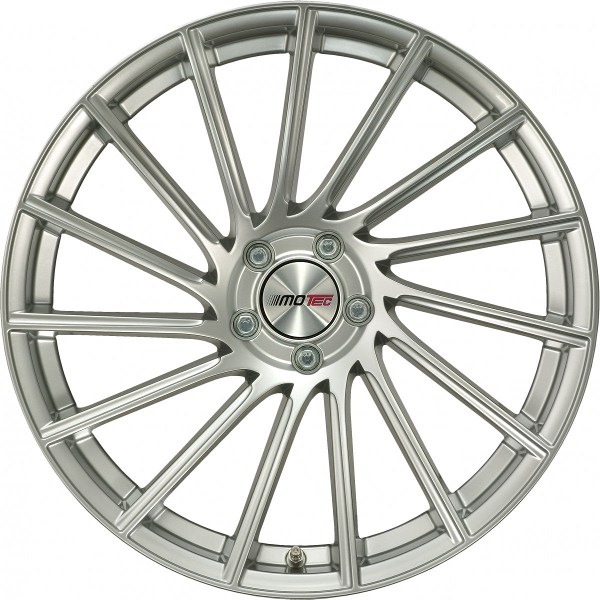 Motec Tornado high gloss silver 10.5x21 ET45 - LK5/120 ML72.6