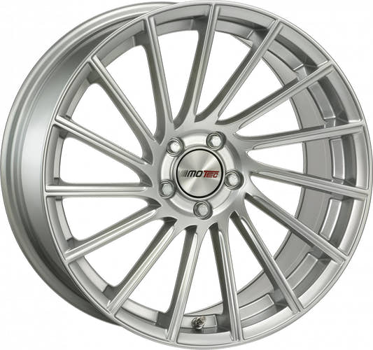 Motec Tornado high gloss silver 10.5x21 ET45 - LK5/112 ML66.5