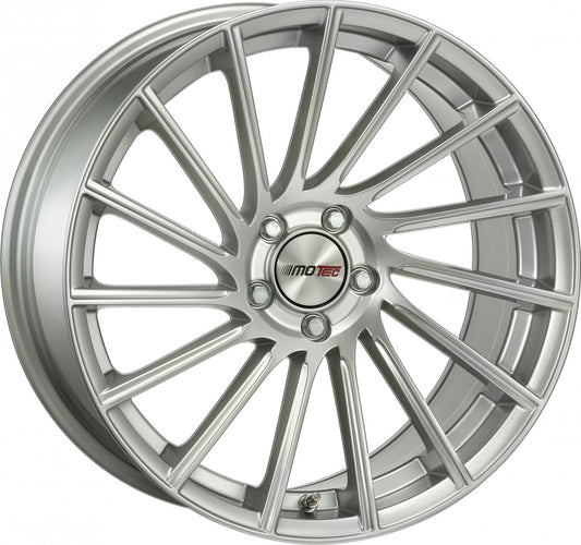 Motec Tornado high gloss silver 10.5x21 ET45 - LK5/112 ML66.5