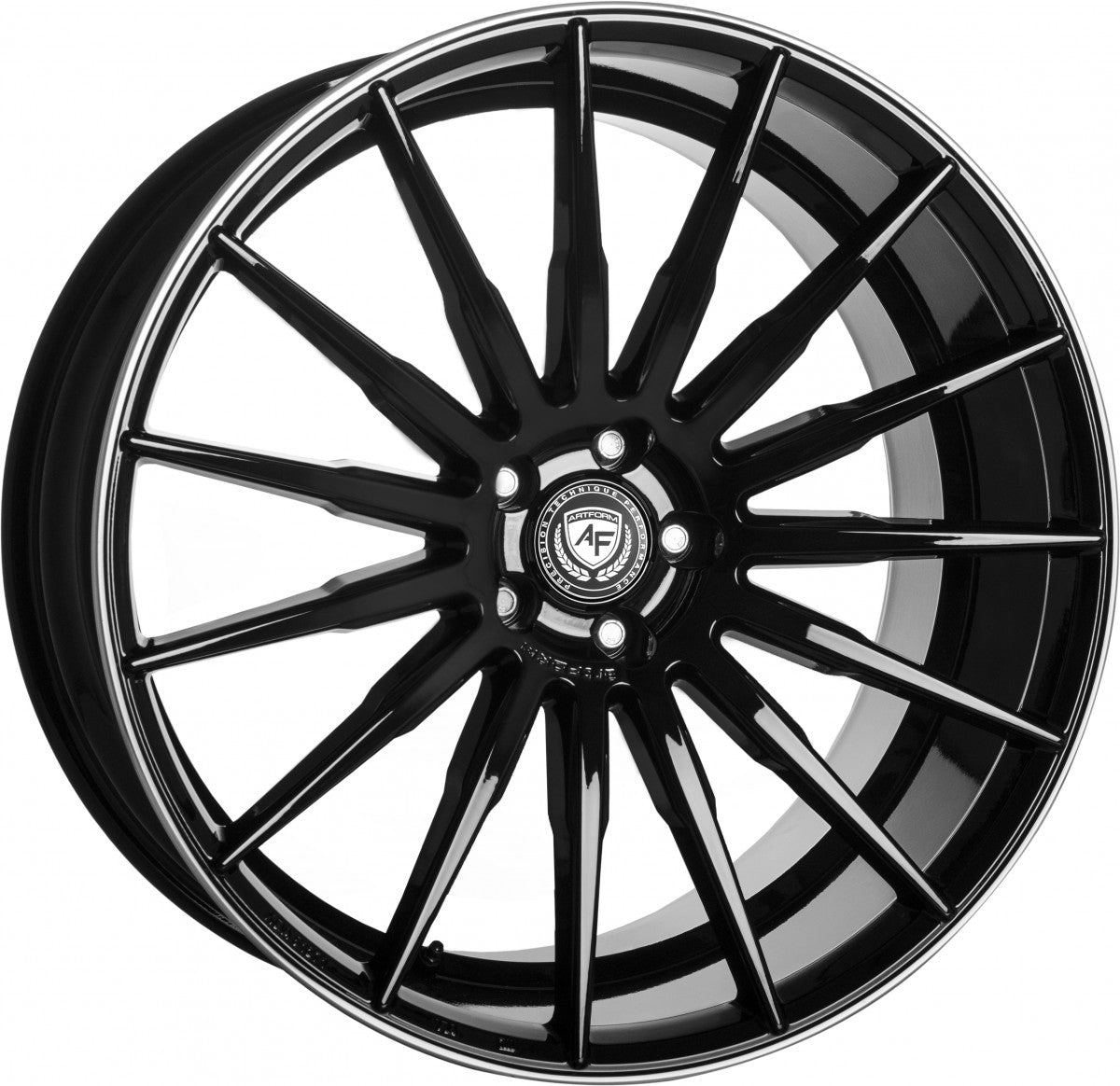 ArtForm AF-401 black rim polished 11.5x22 ET55 - LK5/130 ML71.6