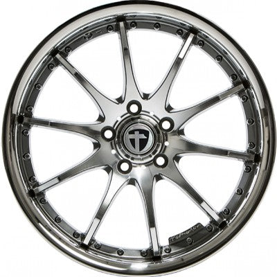 Tomason TN8 hyperblack diamond polished with steel lip 8.5x19 ET35 - LK5/120 ML72.6