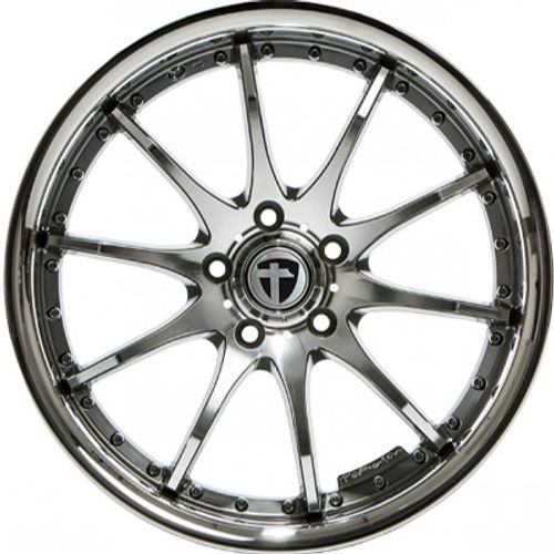 Tomason TN8 hyperblack diamond polished with steel lip Alufelge 8.5x19 Zoll ET35 LK 5x120 ML72.6 – Bild 2
