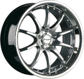 Tomason TN8 hyperblack diamond polished with steel lip Alufelge 9.5x19 Zoll ET15 LK 5x120 ML76.9