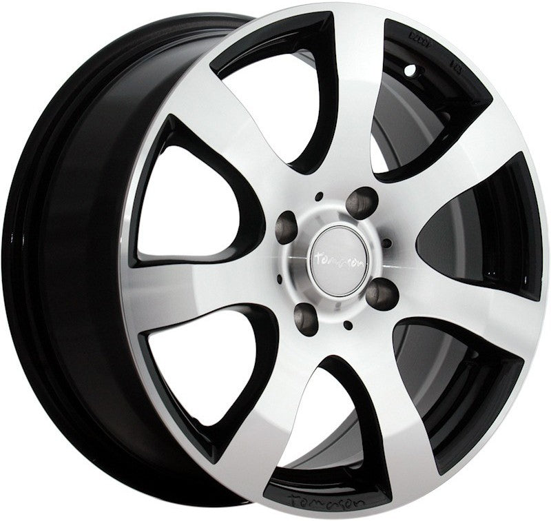 Tomason TN3F black polished 6.5x16 ET50 - LK5/120 ML65.1