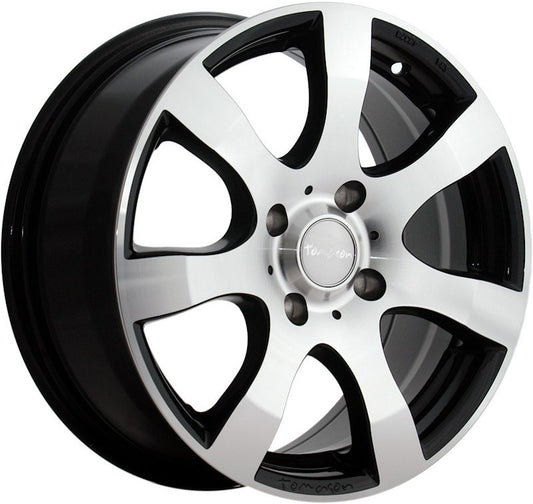 Tomason TN3F black polished 6.5x16 ET50 - LK5/120 ML65.1
