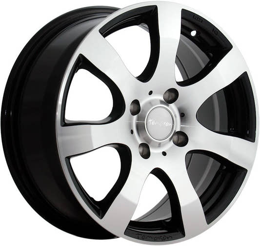 Tomason TN3F black polished Alufelge 6.5x16 Zoll ET50 LK 5x120 ML65.1