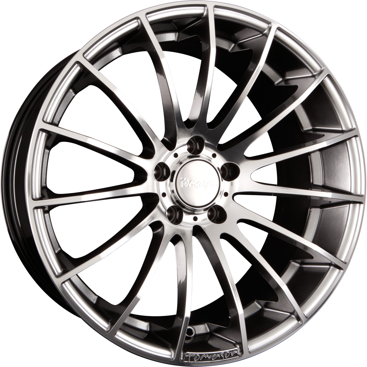 Tomason TN9 hyperblack diamond polished Alufelge 11x20 Zoll ET56 LK 5x130 ML71.6 – Bild 5