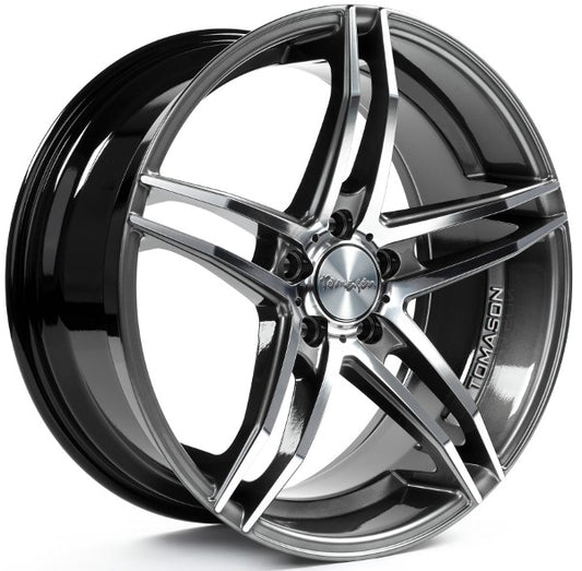Tomason TN12 dark hyperblack polished 8.5x19 ET40 - LK5/108 ML72.6