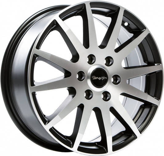 Tomason TN1F black matt polished Alufelge 7.5x18 Zoll ET60 LK 5x118 ML71.1