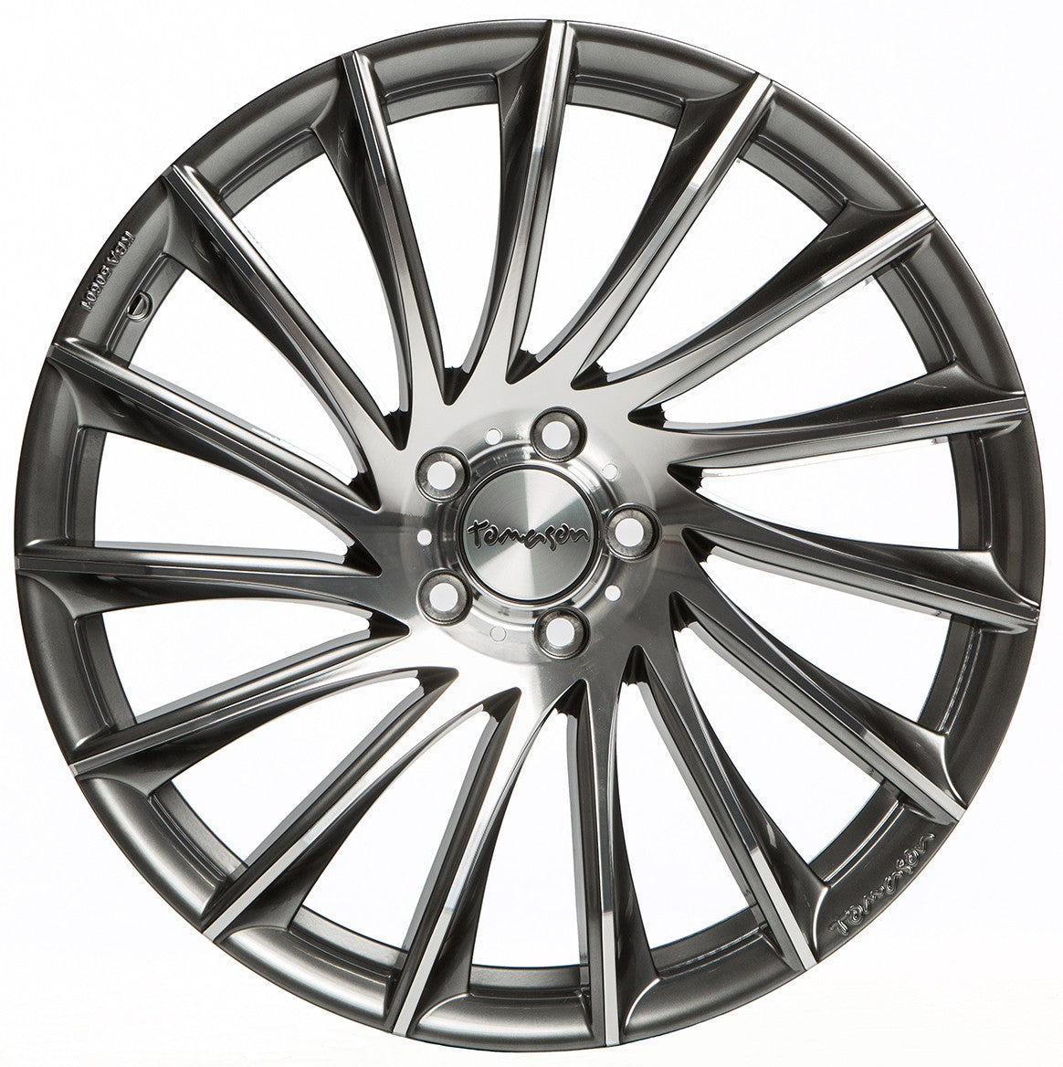 Tomason TN16 dark hyperblack polished 8x18 ET40 - LK5/108 ML72.6