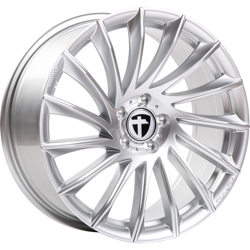 Tomason TN16 bright silver Alufelge 8x18 Zoll ET48 LK 5x112 ML72.6