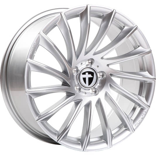 Tomason TN16 bright silver Alufelge 8.5x19 Zoll ET40 LK 5x114.3 ML72.6
