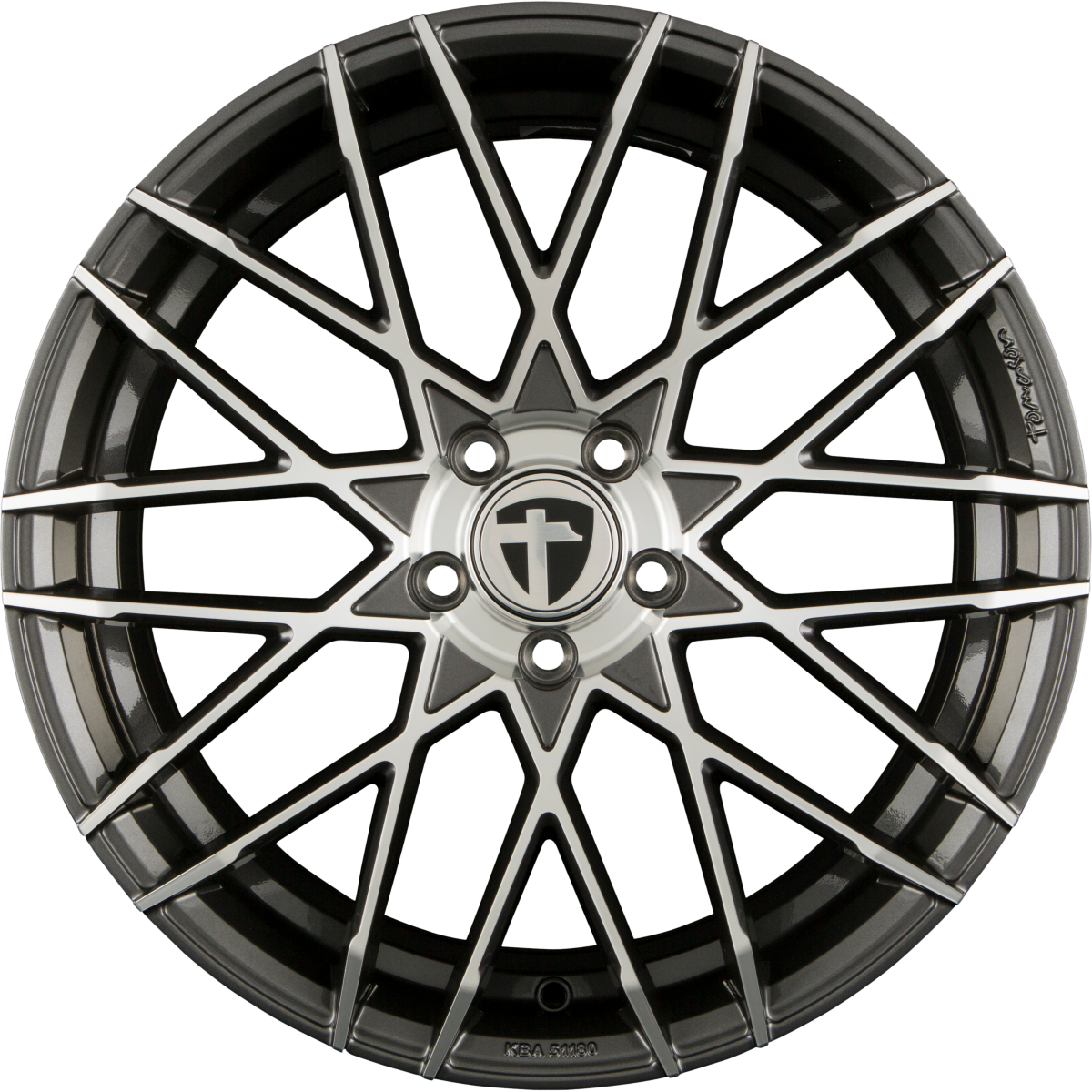 Tomason TN19 dark hyperblack polished Alufelge 8.5x20 Zoll ET30 LK 5x112 ML72.6 – Bild 3