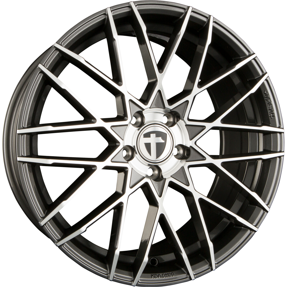 Tomason TN19 dark hyperblack polished Alufelge 8.5x20 Zoll ET30 LK 5x112 ML72.6 – Bild 4