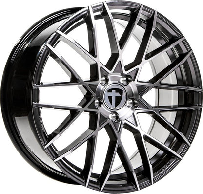 Tomason TN19 dark hyperblack polished Alufelge 8.5x20 Zoll ET45 LK 5x112 ML72.6