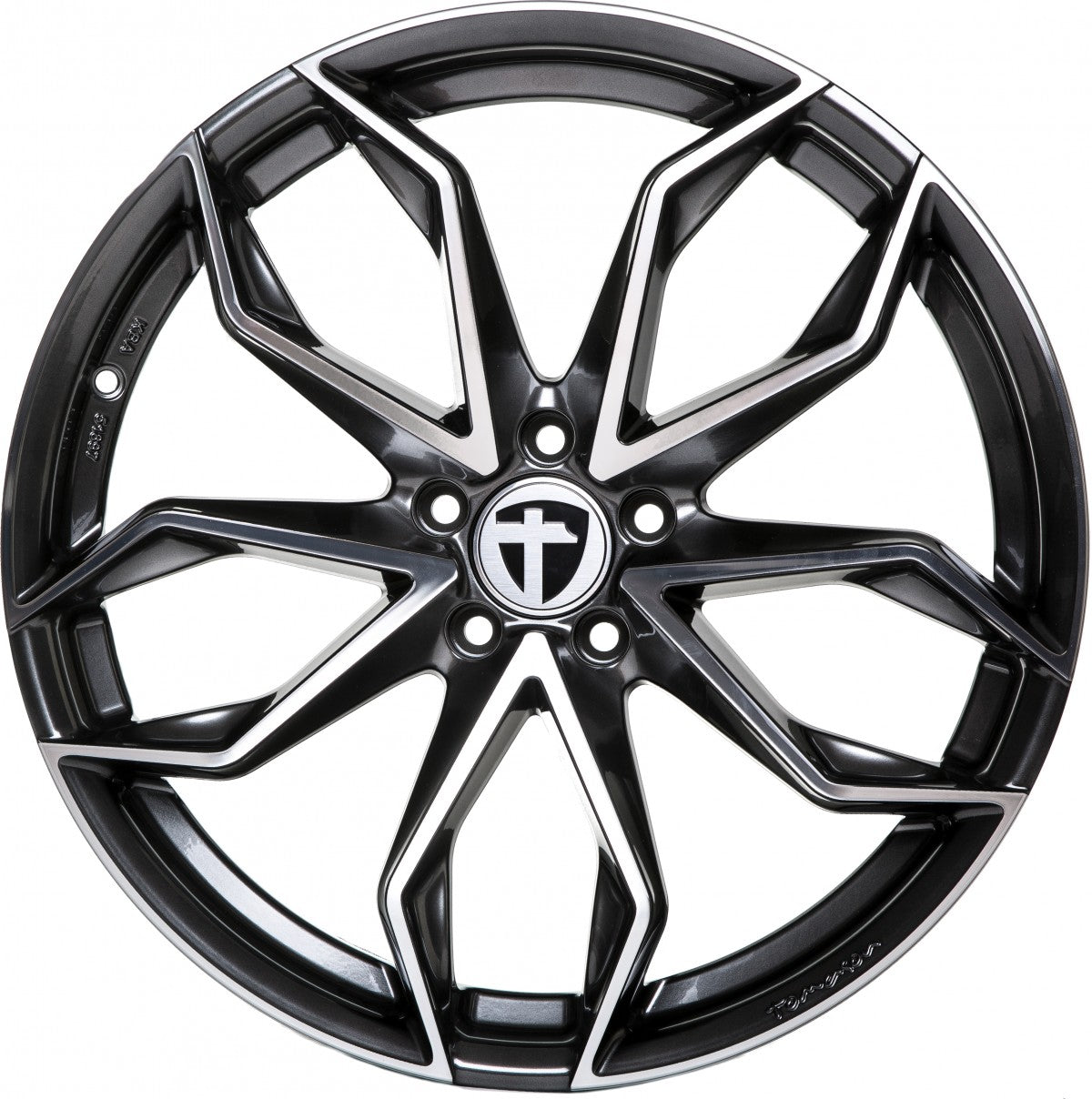 Tomason TN22 dark hyperblack polished Alufelge – Bild 2