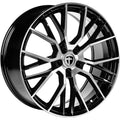 Tomason TN23 black diamond polished Alufelge 9.5x20 Zoll ET45 LK 5x112 ML66.6