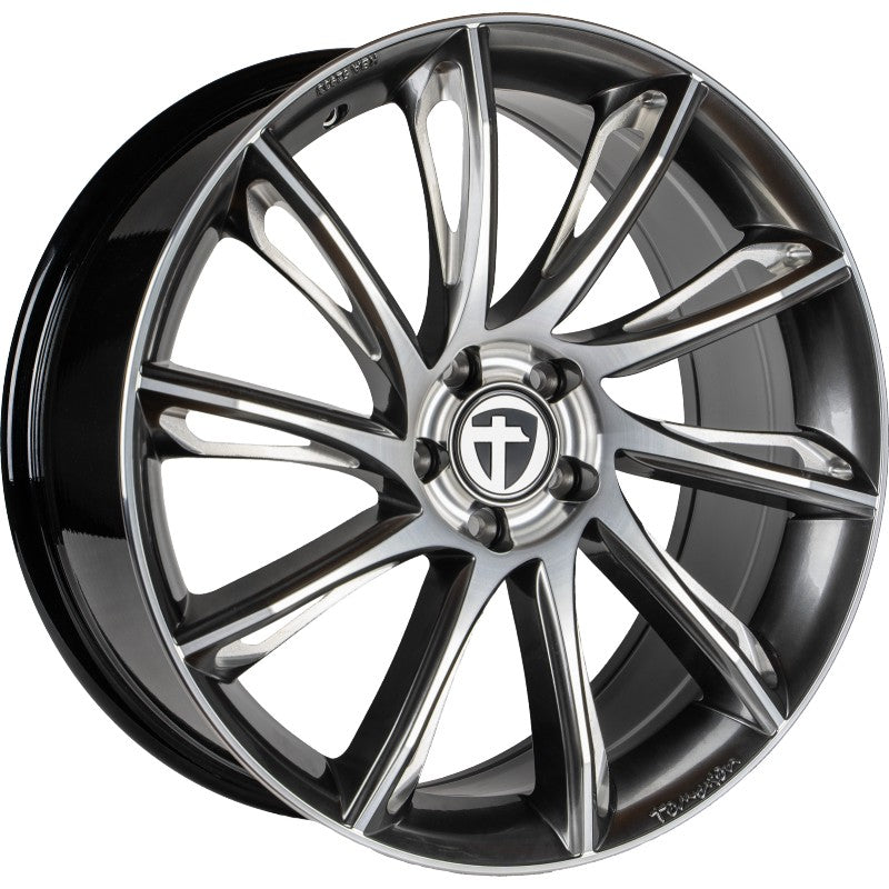 Tomason TN24 dark hyperblack rim polished 8.5x19 ET30 - LK5/112 ML72.6