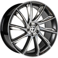 Tomason TN24 dark hyperblack rim polished Alufelge 8.5x20 Zoll ET45 LK 5x108 ML72.6