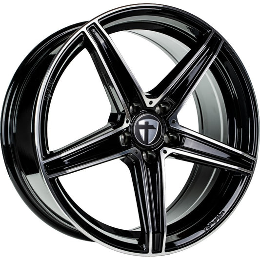 Tomason TN20 black polished 8.5x19 ET45 - LK5/108 ML72.6