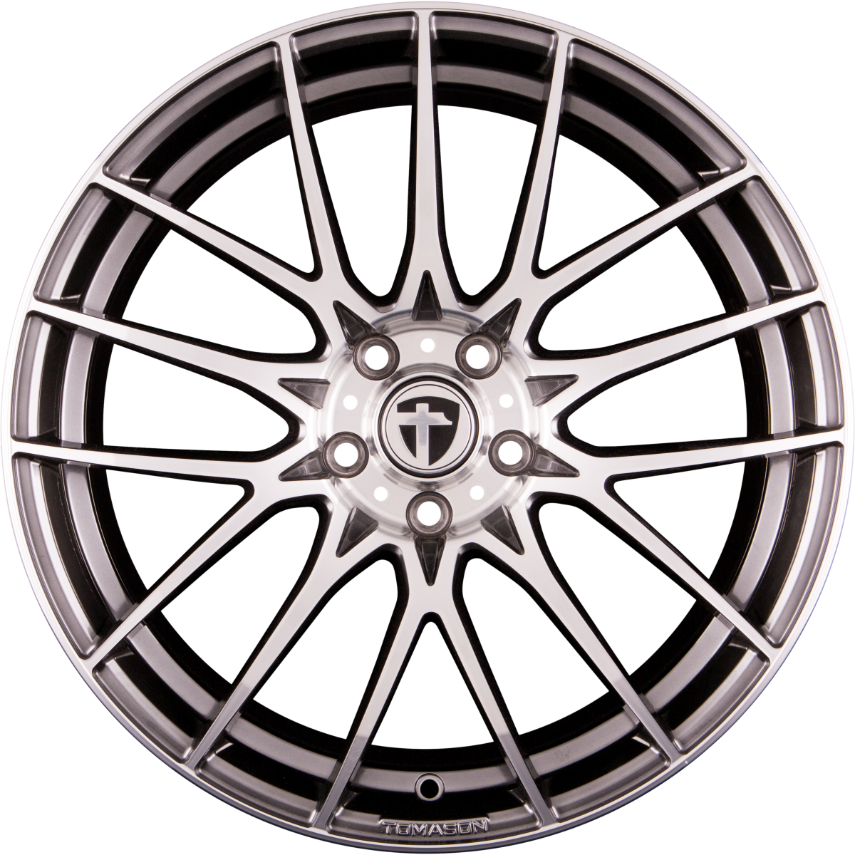 Tomason TN26 Light dark hyperblack polished Alufelge 8.5x19 Zoll ET45 LK 5x114.3 ML72.6 – Bild 3