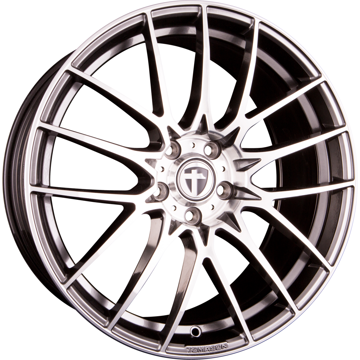 Tomason TN26 Light dark hyperblack polished Alufelge 8.5x19 Zoll ET45 LK 5x114.3 ML72.6 – Bild 4