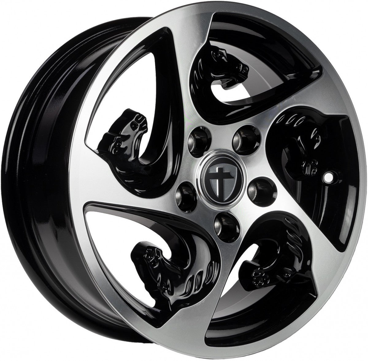 Tomason TR-Horse black polished 6x15 ET30 - LK5/112 ML66.5