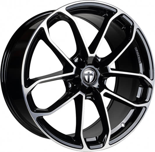 Tomason AR2 black polished 9.5x21 ET44 - LK5/114.3 ML64.1