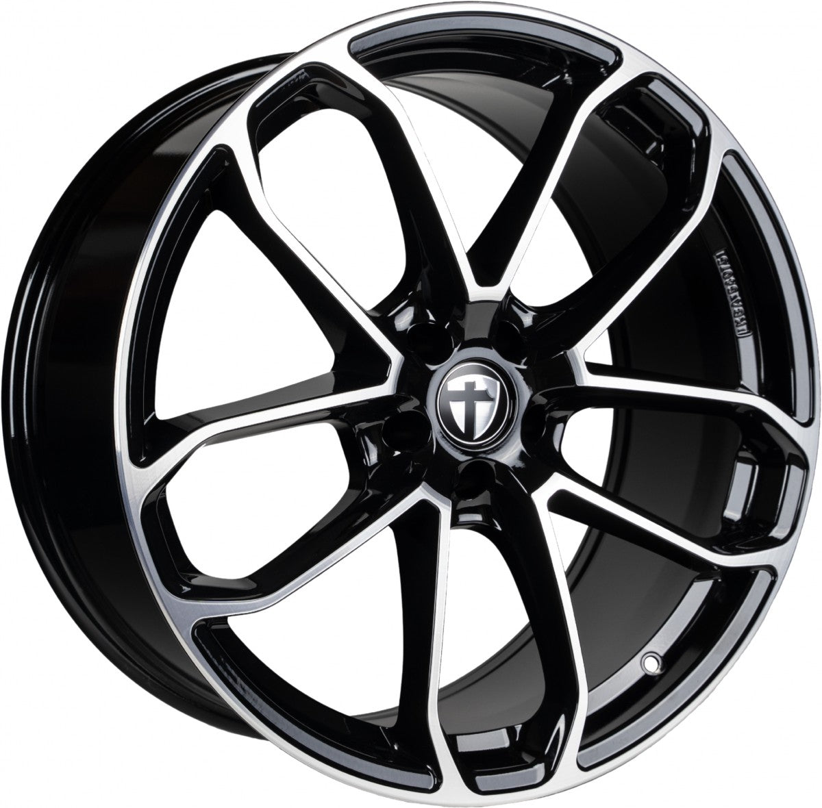 Tomason AR2 black polished 9.5x21 ET44 - LK5/114.3 ML64.1