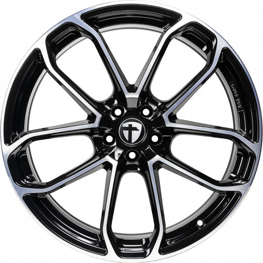Tomason AR2 black polished 9.5x21 ET44 - LK5/114.3 ML64.1