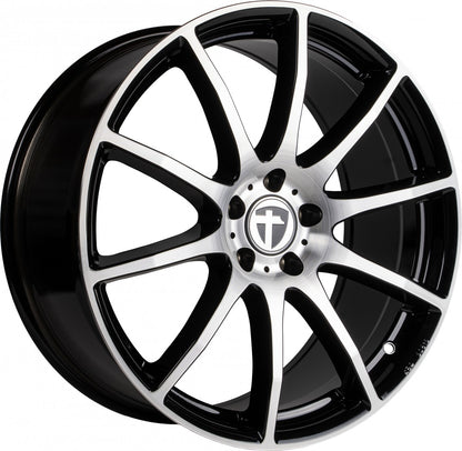 Tomason TN1 Flow black polished 9x20 ET35 - LK5/112 ML72.6