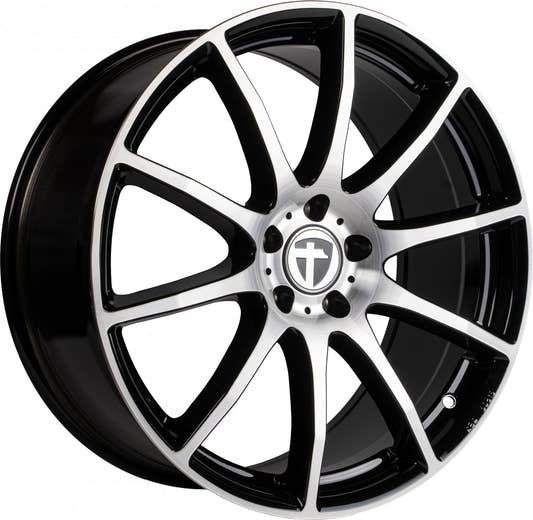 Tomason TN1 Flow black polished Alufelge 9x19 Zoll ET45 LK 5x112 ML66.6