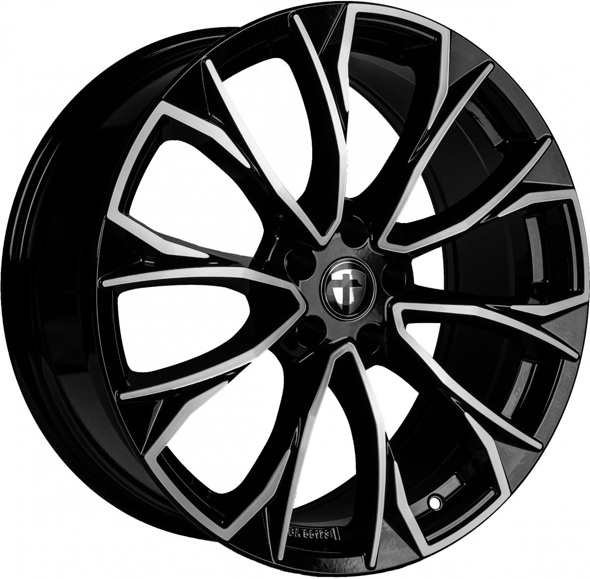 Tomason AR3 black polished 8.5x20 ET43 - LK5/112 ML66.6