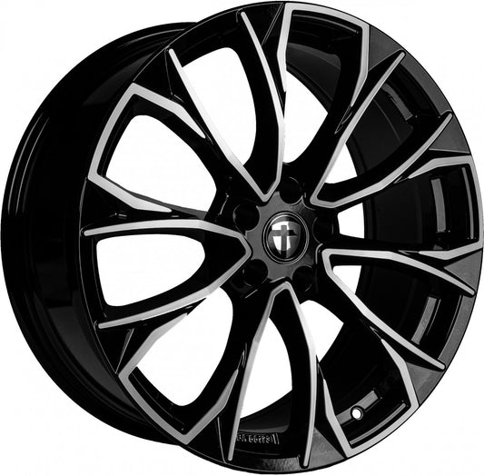 Tomason AR3 black polished 8.5x20 ET43 - LK5/112 ML66.6