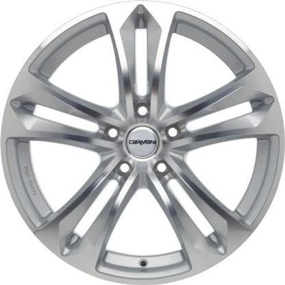 Carmani 5 Arrow kristallsilber Alufelge 7.5x17 Zoll ET38 LK 5x100 ML63.4 – Bild 2