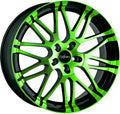 Oxigin 14 Oxrock neon green polish Alufelge 8.5x18 Zoll ET50 LK 5x112 ML72.6