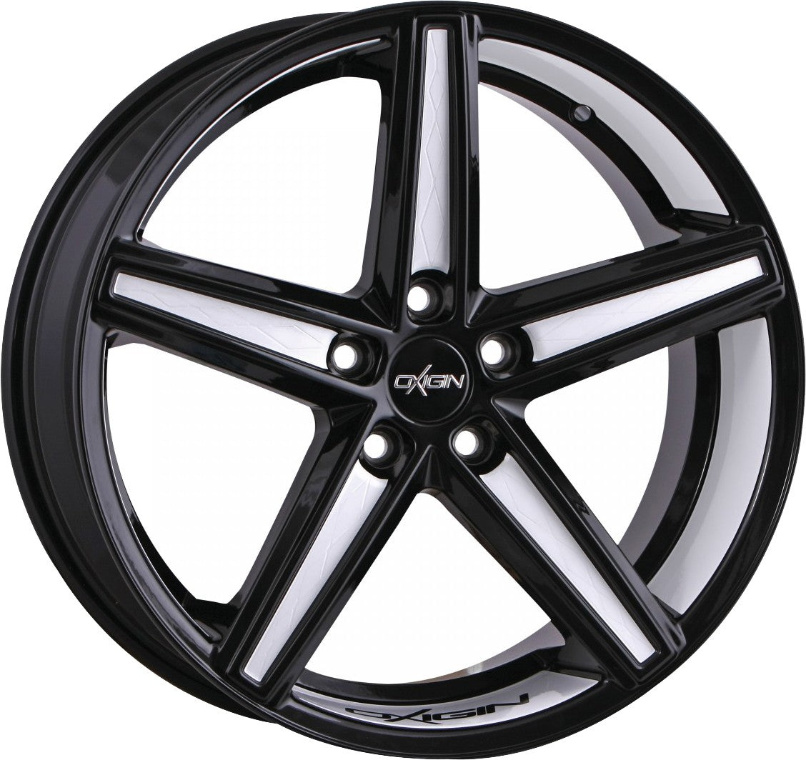 Oxigin 18 Concave black foil white 9x20 ET45 - LK5/112 ML66.6