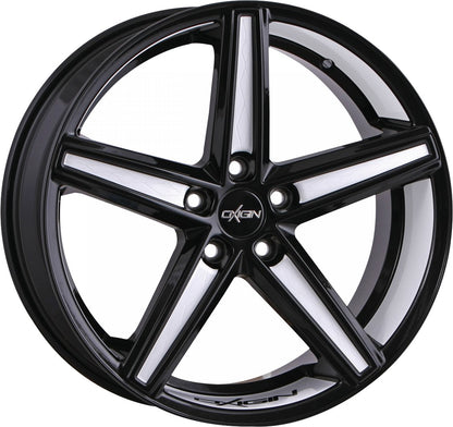 Oxigin 18 Concave black foil white 9x20 ET45 - LK5/112 ML66.6