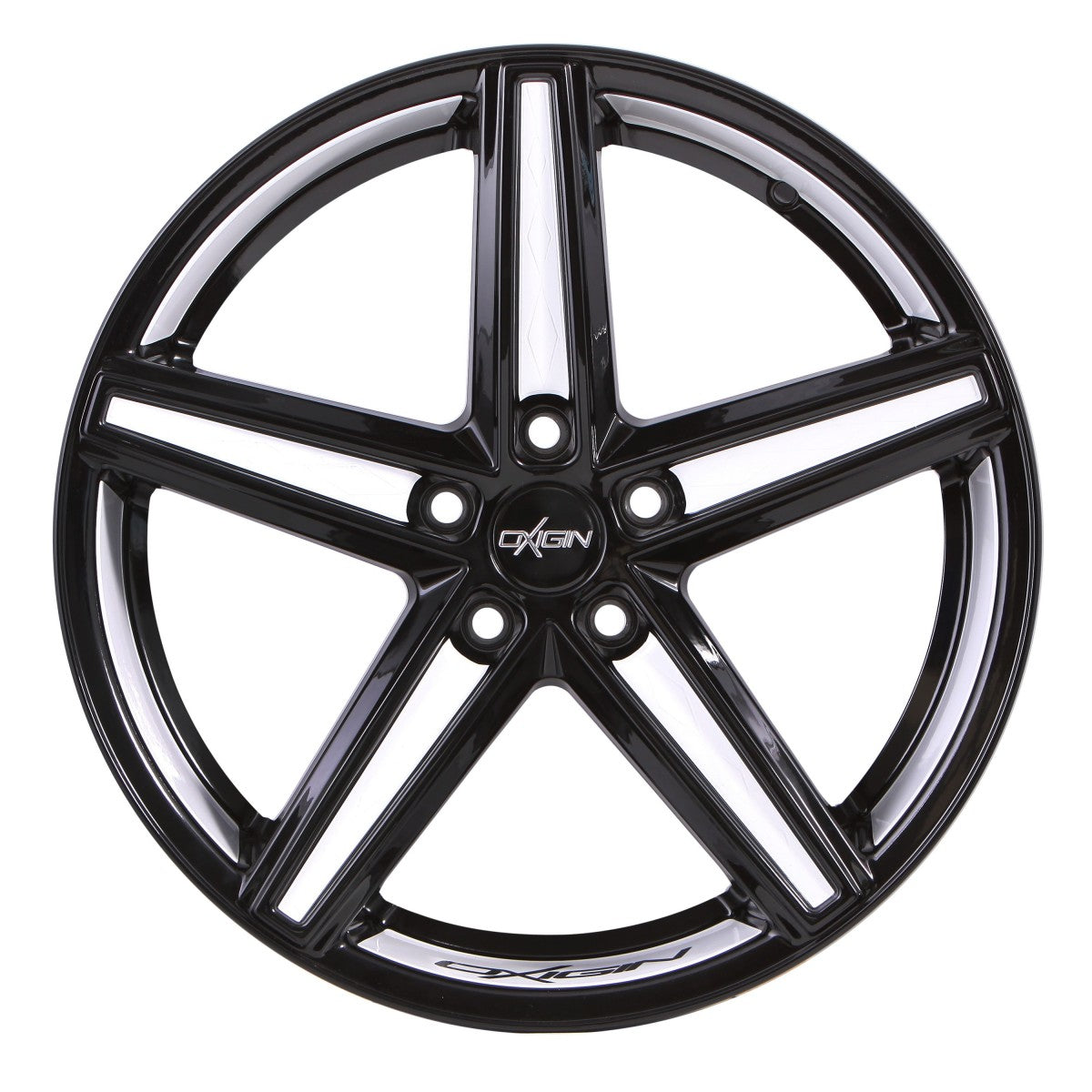 Oxigin 18 Concave black foil white 9x20 ET45 - LK5/112 ML66.6