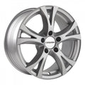 Carmani 9 Compete kristallsilber Alufelge 6.5x15 Zoll ET45 LK 5x108 ML63.4