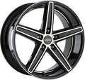 Oxigin 18 Concave black full polish HD Alufelge 7.5x17 Zoll ET42 LK 5x115 ML70.3