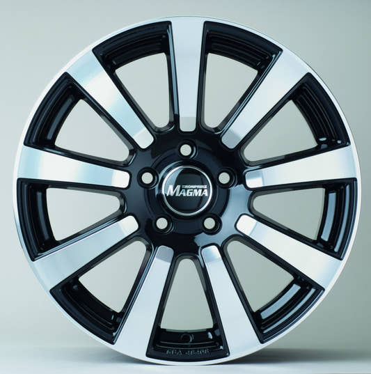 Magma Interio lavaschwarz-poliert Alufelge 6x14 Zoll ET38 LK 4x108 ML63.4 – Bild 2